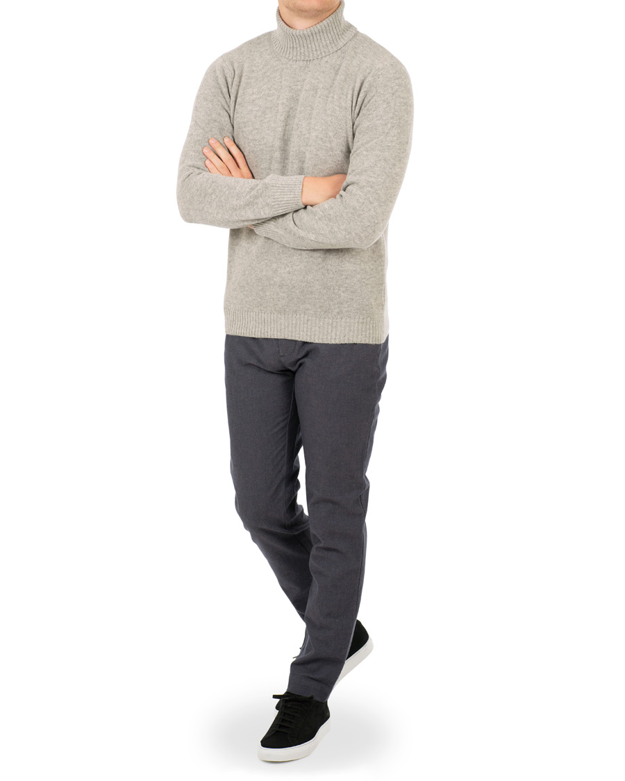 Herr | Byxor | J.Lindeberg | Chaze Flannel Twill Trousers Midnight