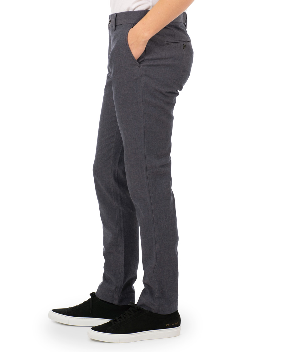 Herr | Byxor | J.Lindeberg | Chaze Flannel Twill Trousers Midnight