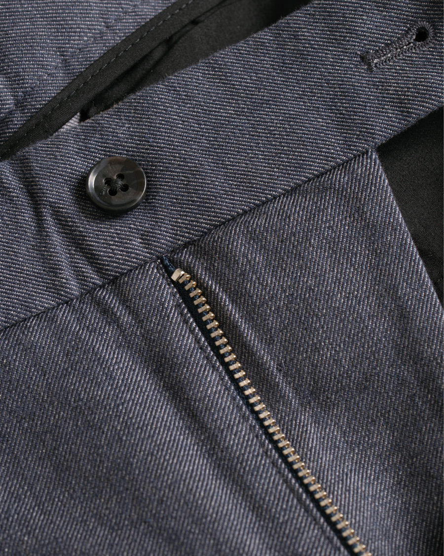Herr | Byxor | J.Lindeberg | Chaze Flannel Twill Trousers Midnight