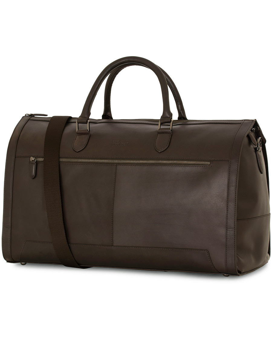 Herr | Väskor | Oscar Jacobson | Leather Weekendbag Dark Brown