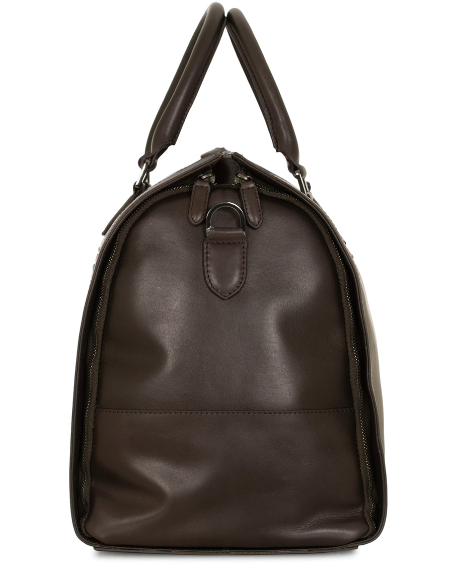 Herr | Väskor | Oscar Jacobson | Leather Weekendbag Dark Brown
