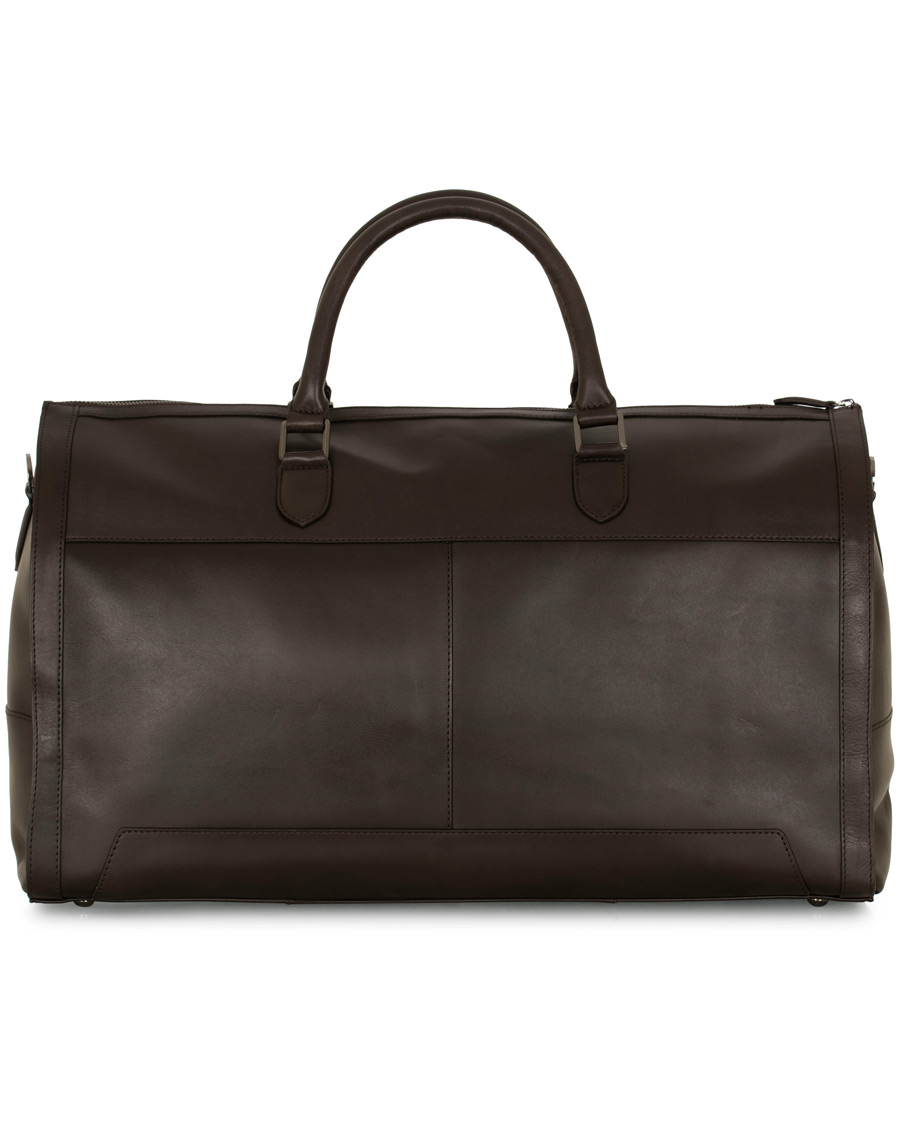 Herr | Väskor | Oscar Jacobson | Leather Weekendbag Dark Brown