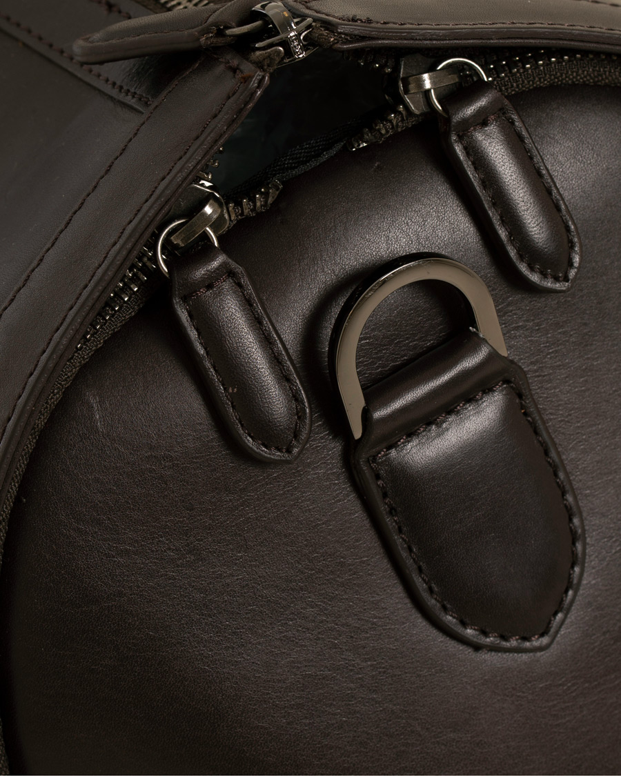 Herr | Väskor | Oscar Jacobson | Leather Weekendbag Dark Brown