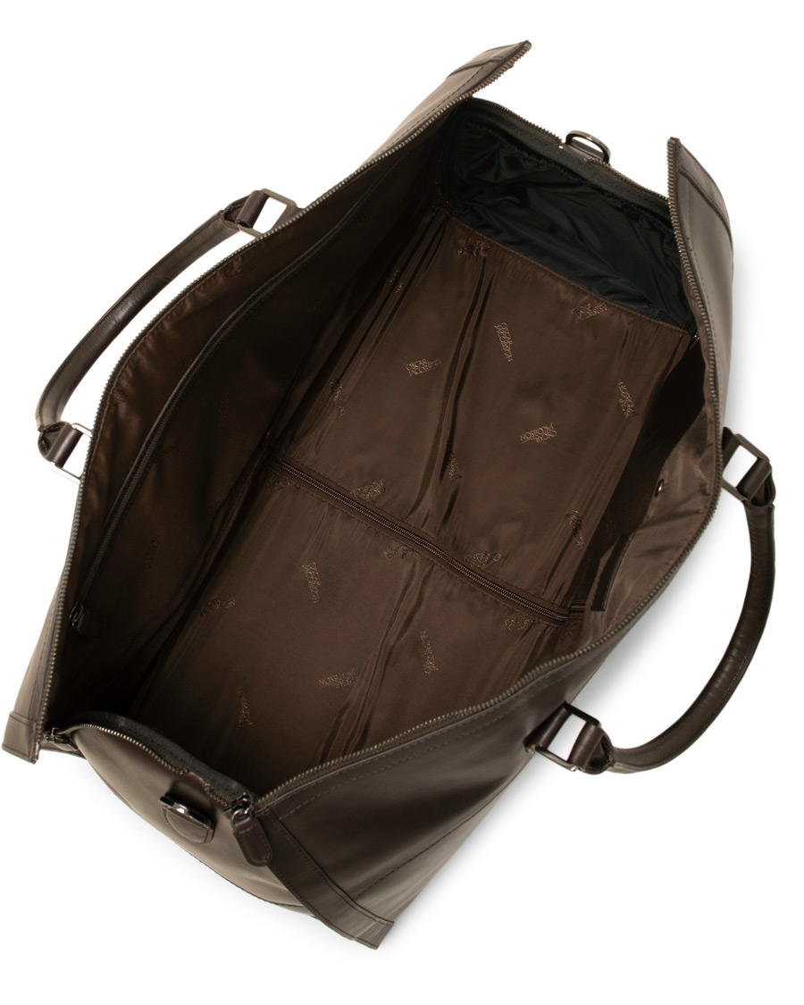 Herr | Väskor | Oscar Jacobson | Leather Weekendbag Dark Brown