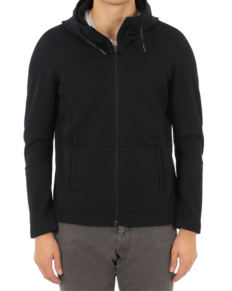 Herr | Tröjor | Descente Allterrain | Crescent Fusionknit Hoodie Jacket Black