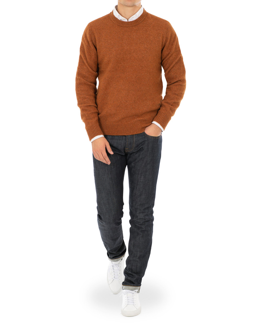Herr | Jeans | C.O.F. Studio | M3 Regular Tapered Fit Selvedge Jeans Unwashed Blue