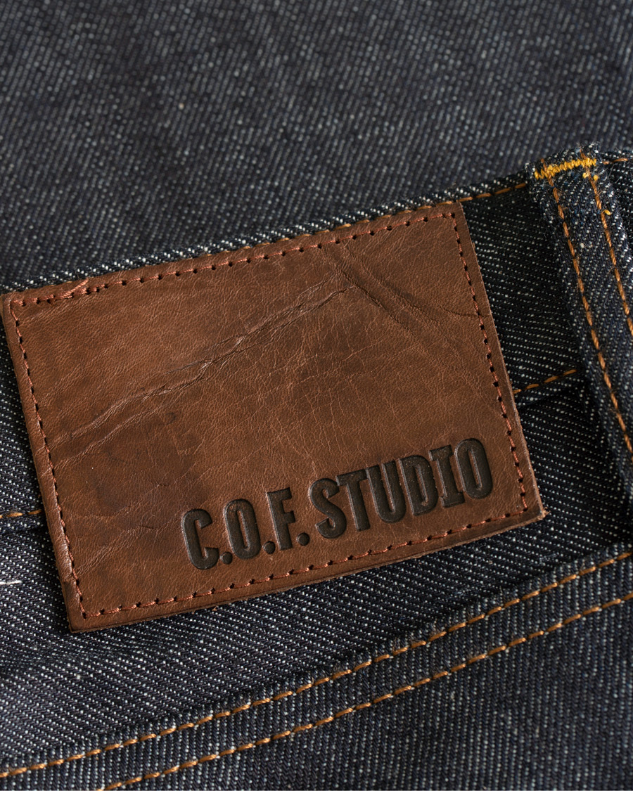 Herr | Jeans | C.O.F. Studio | M3 Regular Tapered Fit Selvedge Jeans Unwashed Blue