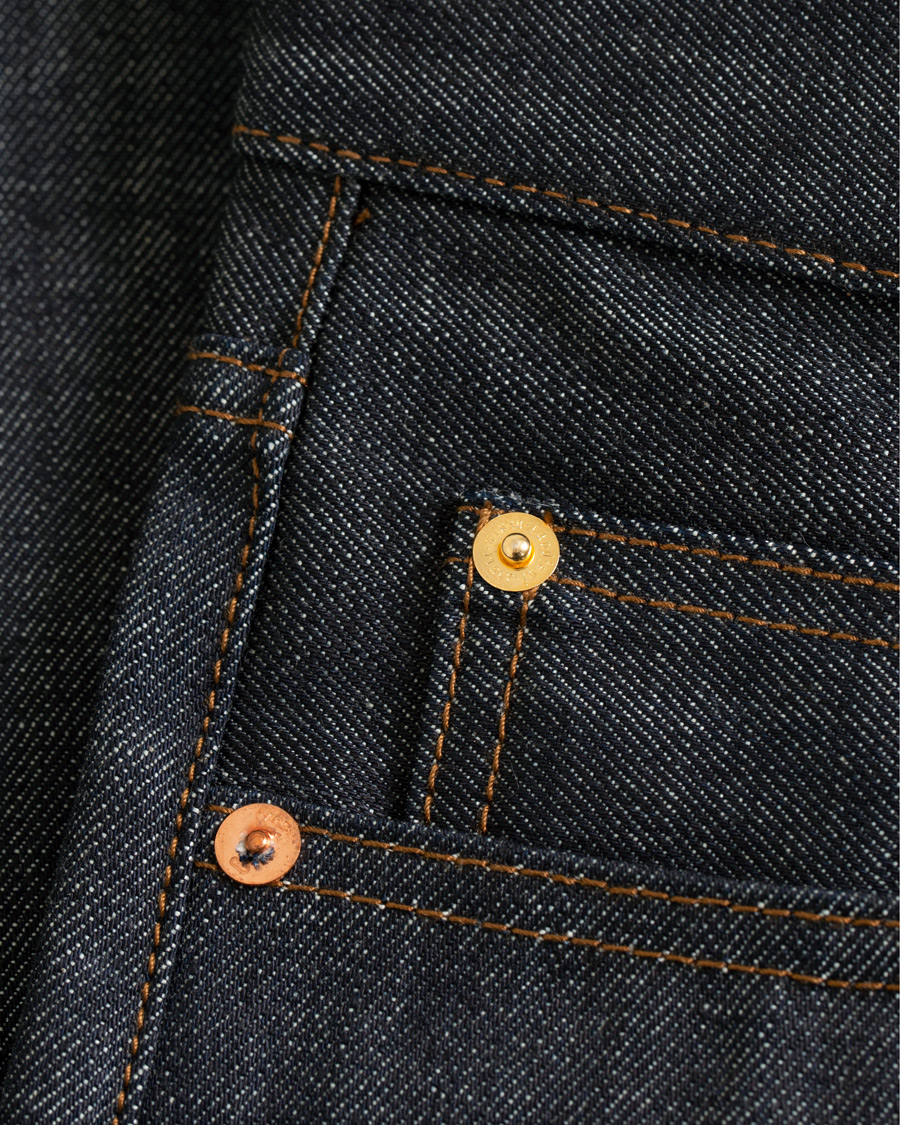 Herr | Jeans | C.O.F. Studio | M3 Regular Tapered Fit Selvedge Jeans Unwashed Blue