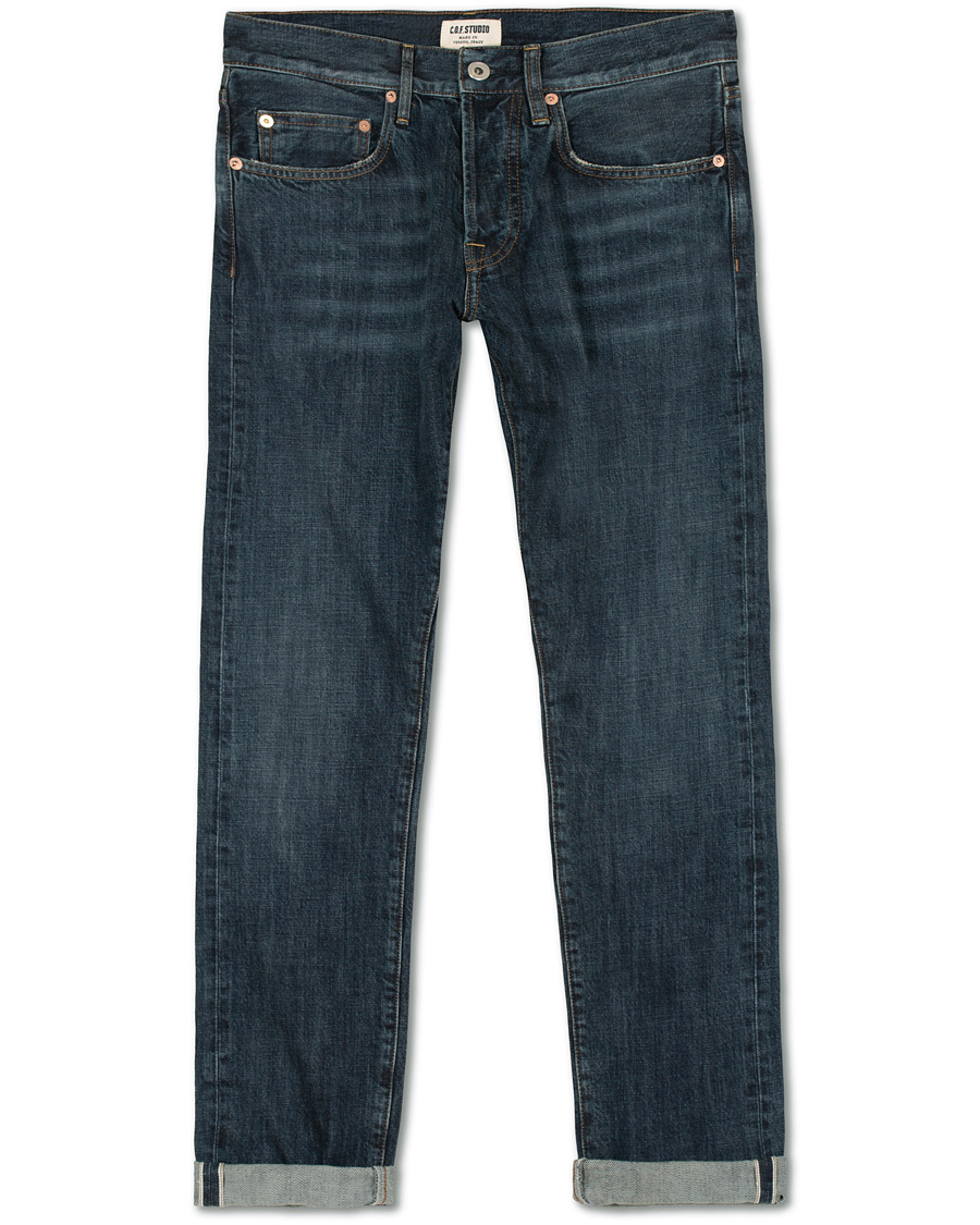 Herr | Jeans | C.O.F. Studio | M3 Regular Tapered Fit Selvedge Jeans 3 Months Blue
