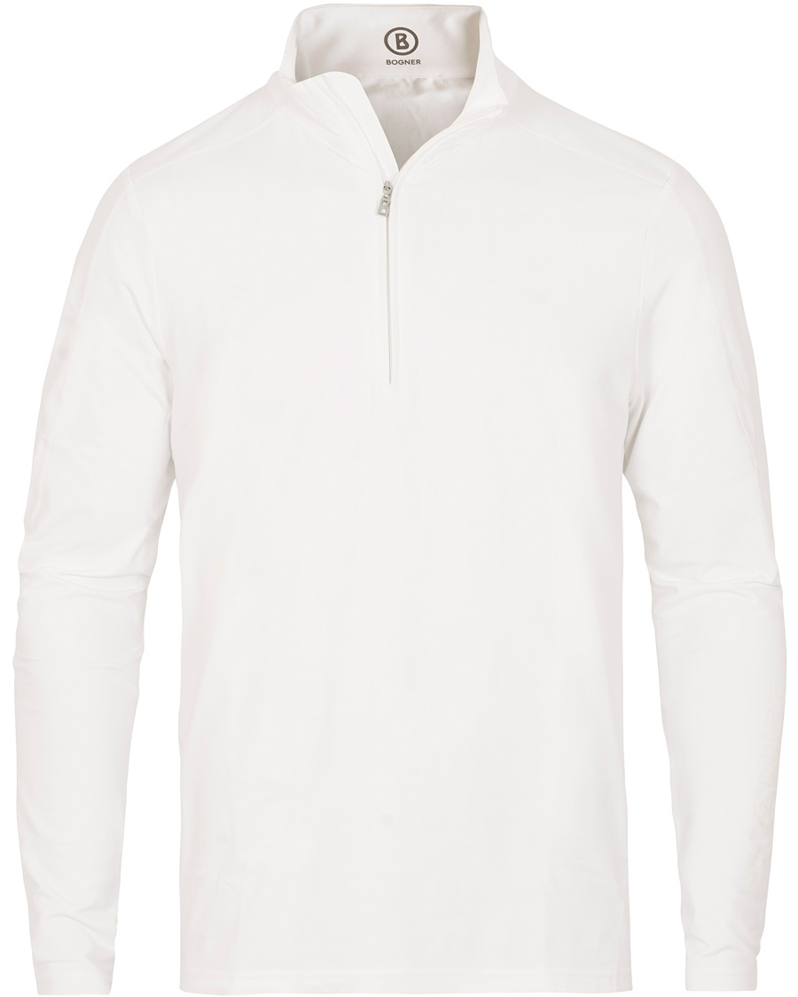Herr | Tröjor | Bogner | Harrison Tech Half Zip Sweater White