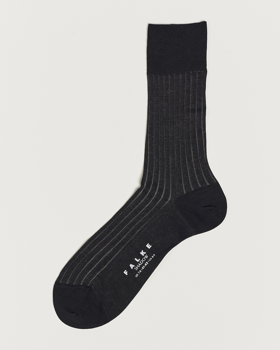 Herr |  | Falke | Shadow Stripe Sock Grey/White