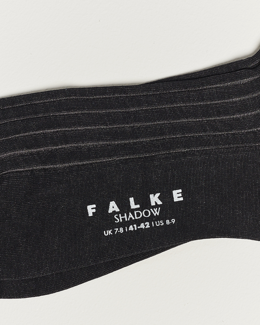 Herr | Vanliga strumpor | Falke | Shadow Stripe Sock Grey/White