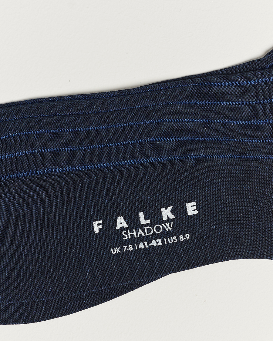 Herr | Vanliga strumpor | Falke | Shadow Stripe Sock Navy