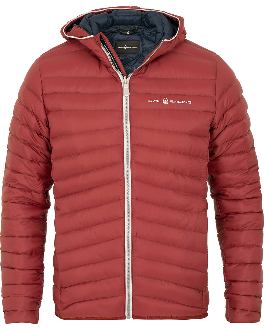 Herr | Jackor | Sail Racing | Link Down Hooded Jacket Burgundy Red