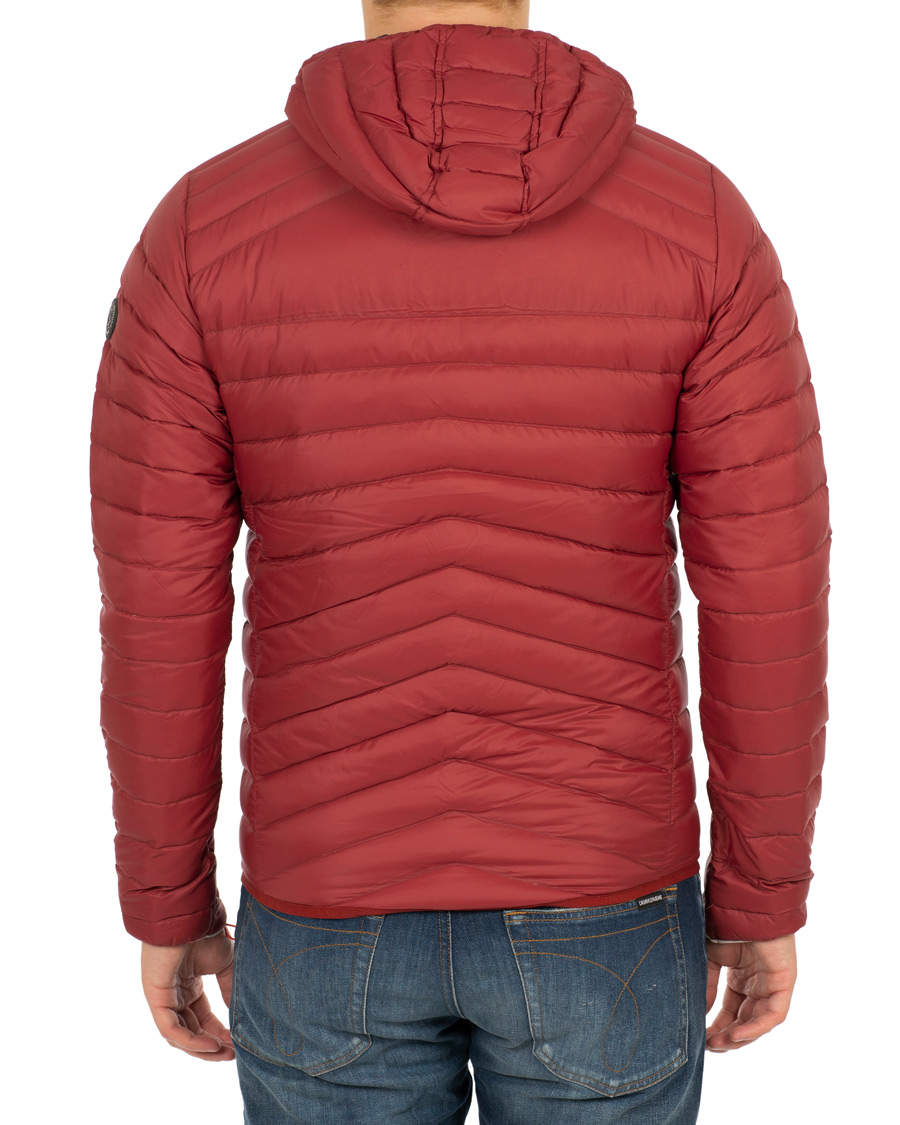 Herr | Jackor | Sail Racing | Link Down Hooded Jacket Burgundy Red