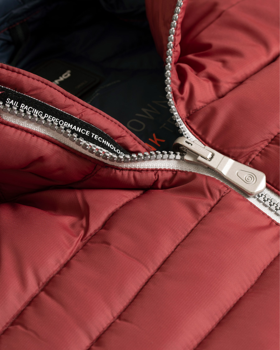 Herr | Jackor | Sail Racing | Link Down Hooded Jacket Burgundy Red