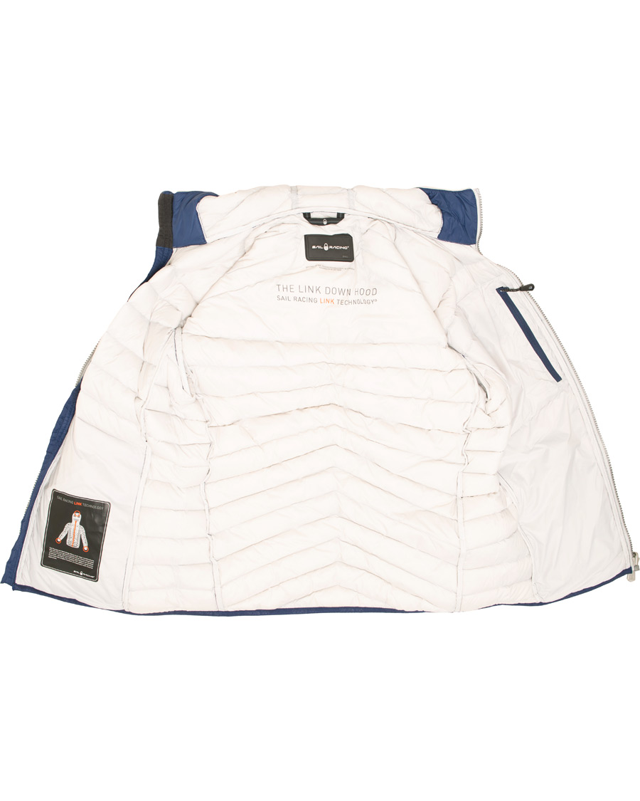 Herr | Jackor | Sail Racing | Link Down Hooded Jacket Storm Blue