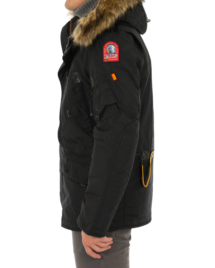 Parajumpers Right Hand Eco Masterpiece Fake Fur Parka Black Herr