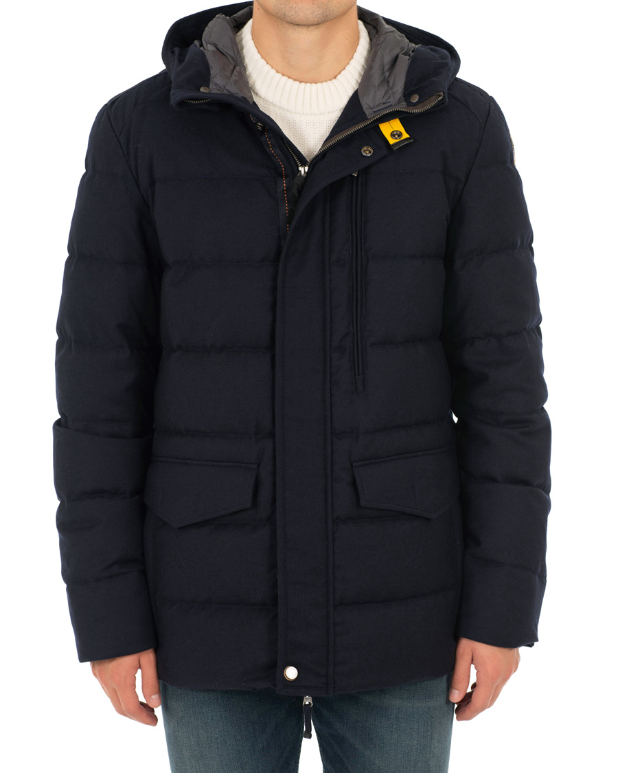 Herr | Jackor | Parajumpers | Clay Wool Down Parka Navy