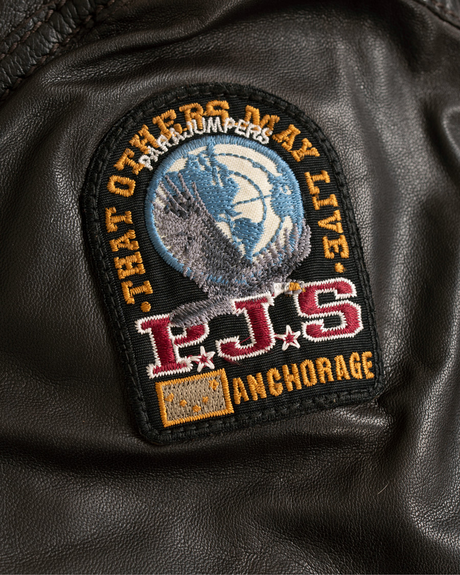 Herr | Jackor | Parajumpers | Josh Leather Jacket Dark Brown