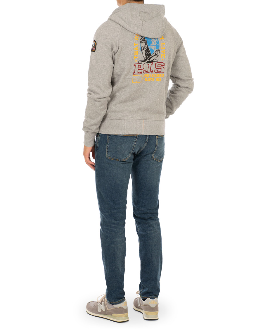 Herr | Tröjor | Parajumpers | Sampson Zip Hoodie Steel Melange