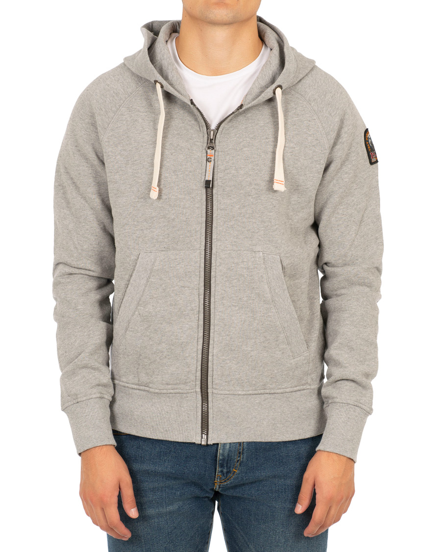Herr | Tröjor | Parajumpers | Sampson Zip Hoodie Steel Melange