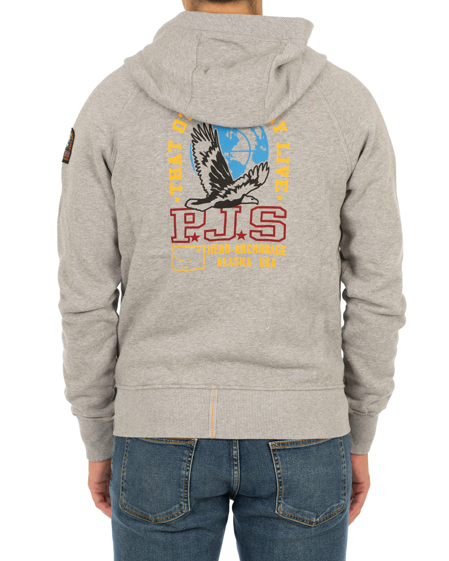 Herr | Tröjor | Parajumpers | Sampson Zip Hoodie Steel Melange