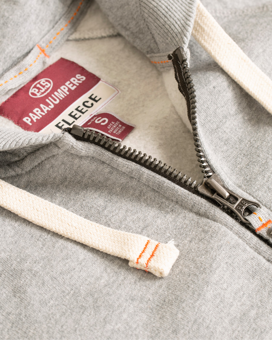 Herr | Tröjor | Parajumpers | Sampson Zip Hoodie Steel Melange