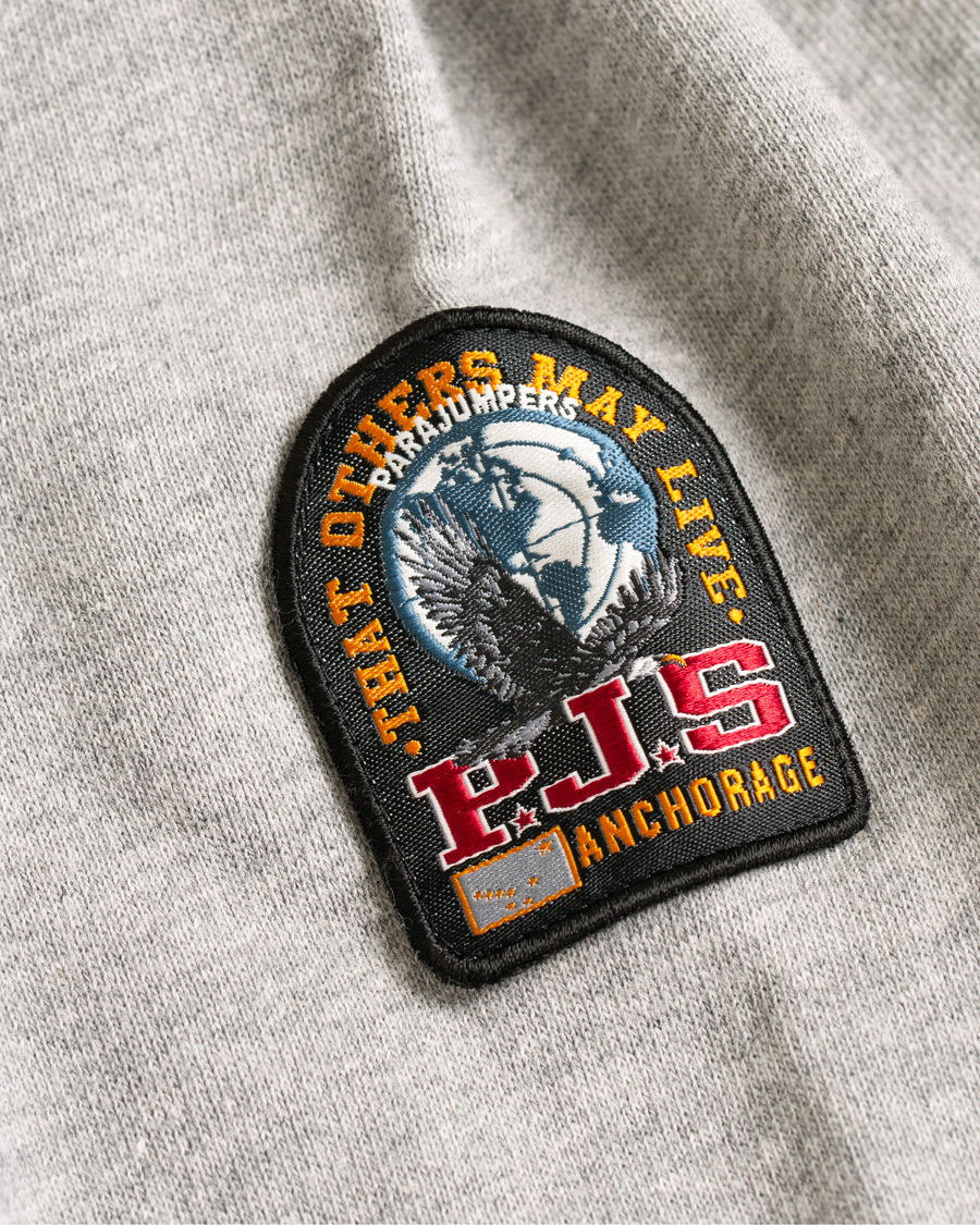 Herr | Tröjor | Parajumpers | Sampson Zip Hoodie Steel Melange