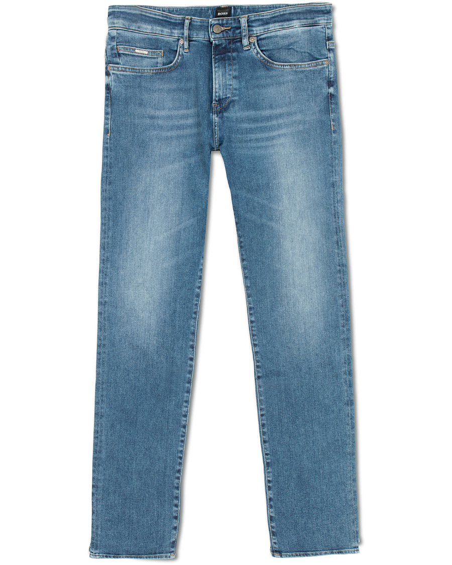 Herr | Jeans | BOSS BLACK | BOSS Delaware Candiani Stretch Jeans Light Blue