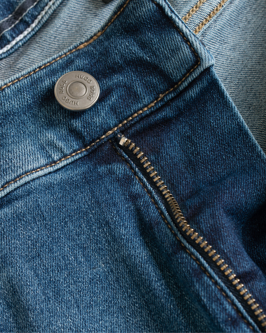 Herr | Jeans | BOSS BLACK | BOSS Delaware Candiani Stretch Jeans Light Blue
