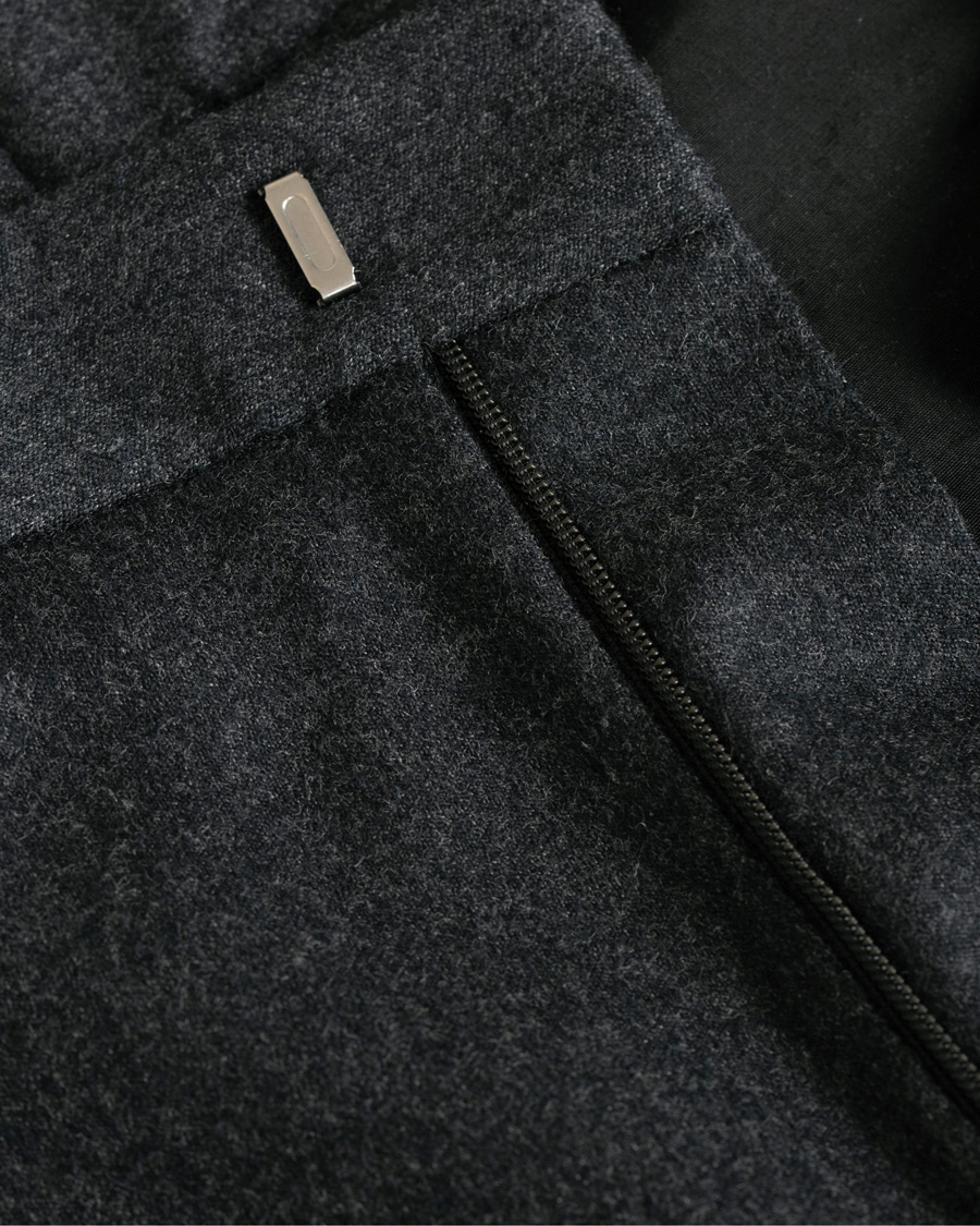 Herr | Byxor | BOSS BLACK | BOSS Gains Washable Stretch Flannel Trousers Open Grey