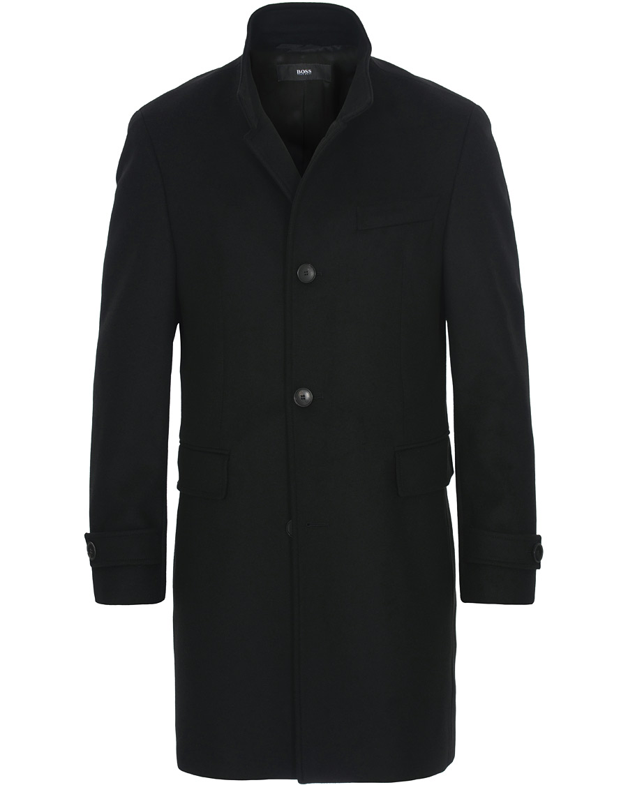 Herr | Jackor | BOSS BLACK | BOSS Sintrax Wool/Cashmere Coat Black