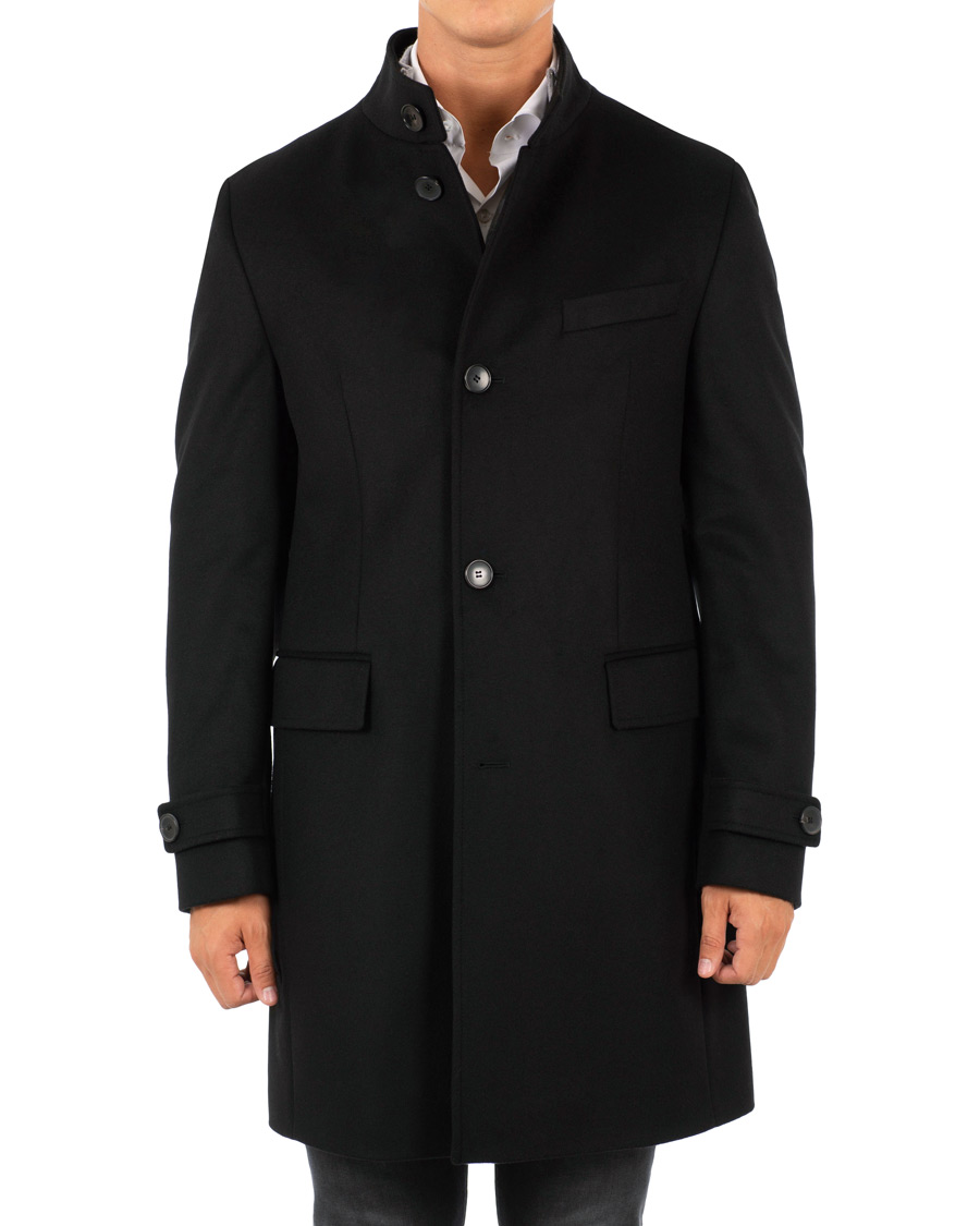 Herr | Jackor | BOSS BLACK | BOSS Sintrax Wool/Cashmere Coat Black
