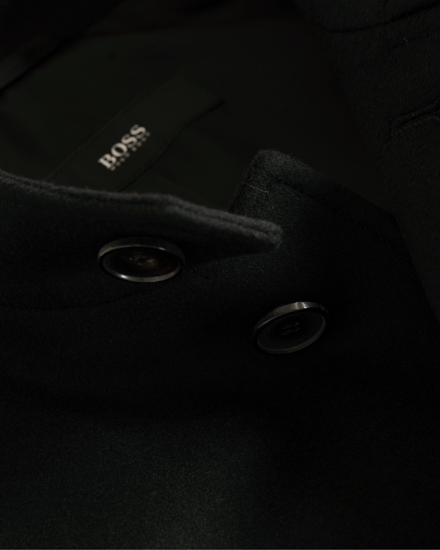 Herr | Jackor | BOSS BLACK | BOSS Sintrax Wool/Cashmere Coat Black