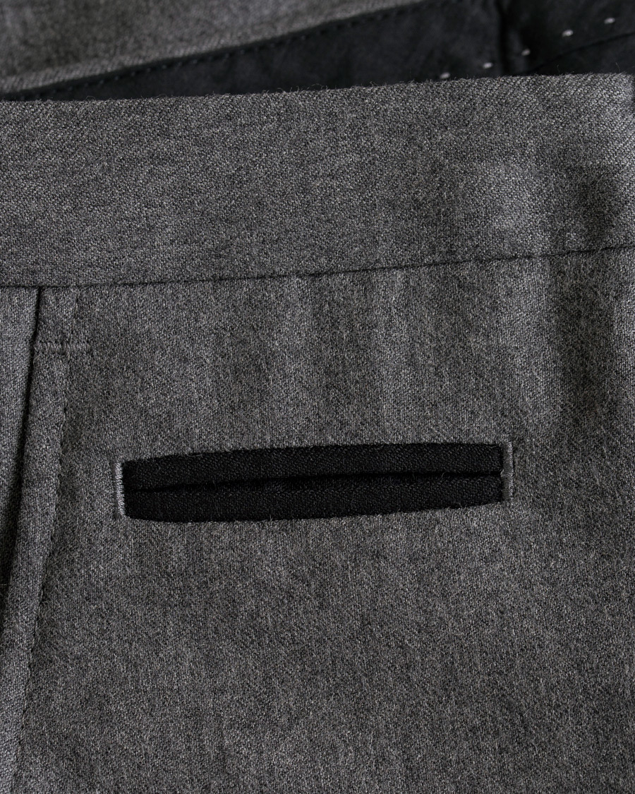 Herr | Byxor | BOSS BLACK | BOSS Wilhelm Wool Trousers Open Grey