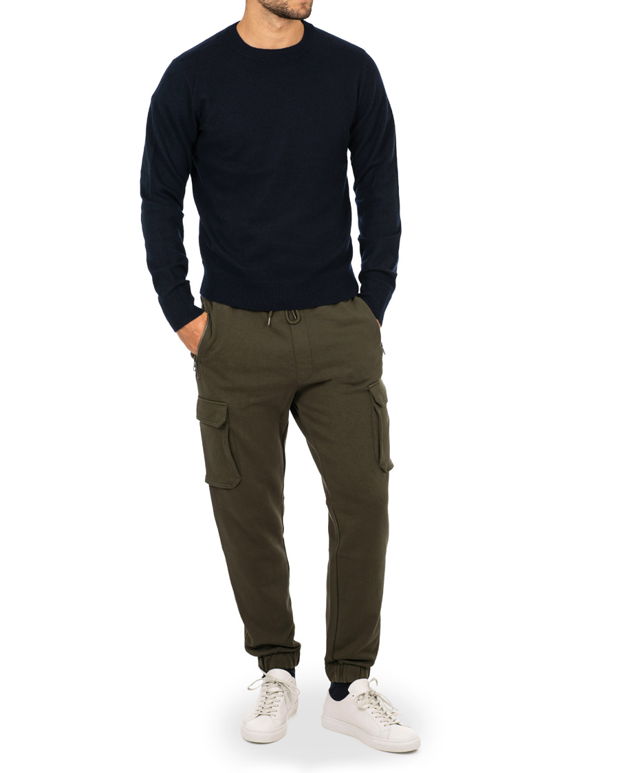 Herr | Byxor | BOSS ORANGE | BOSS Casual Senman Cargo Sweatpants Dark Green