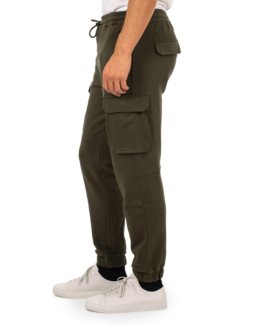 Herr | Byxor | BOSS ORANGE | BOSS Casual Senman Cargo Sweatpants Dark Green
