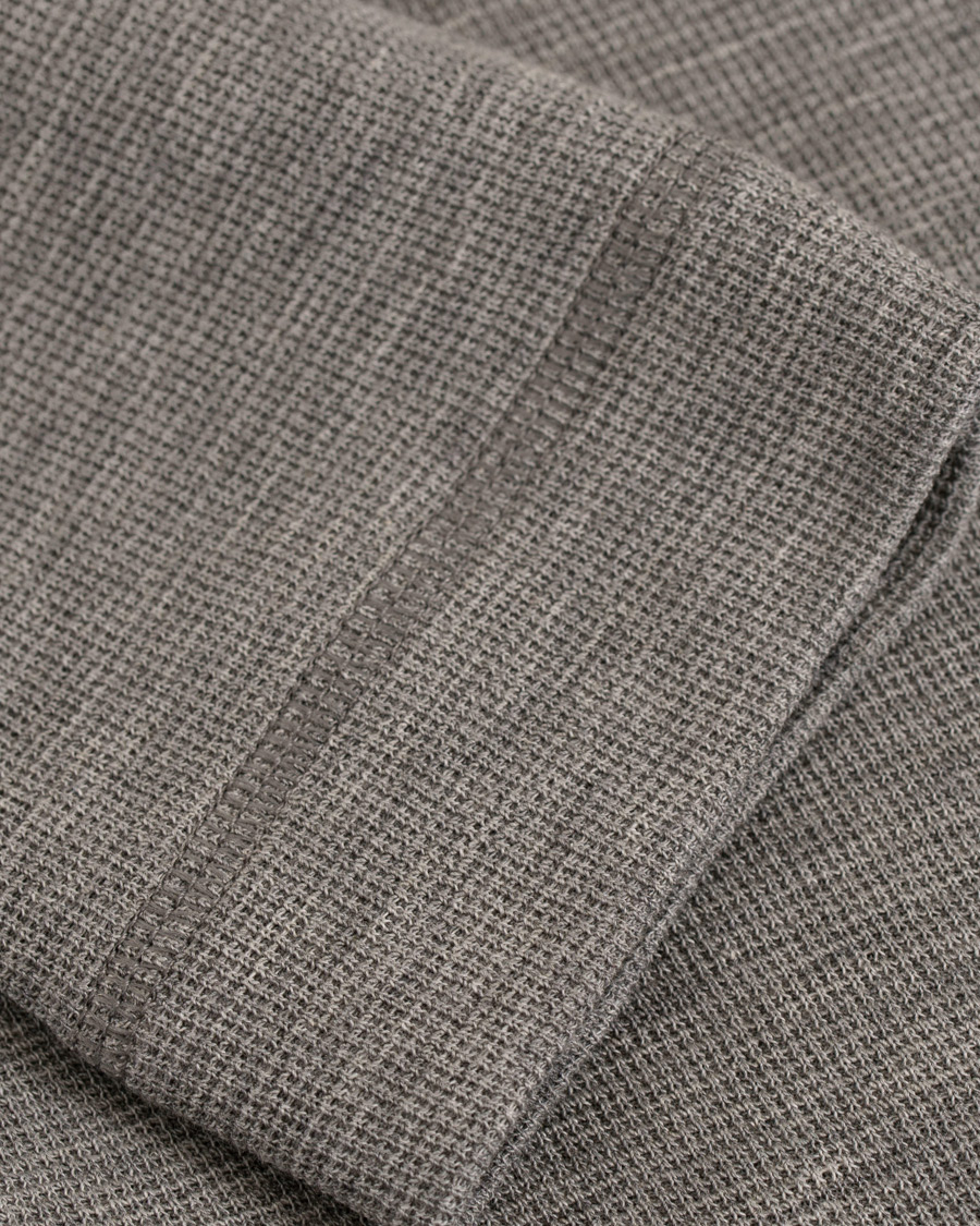 Herr | Tröjor | BOSS ORANGE | BOSS Casual Trix Grandpa Sweater Light Grey
