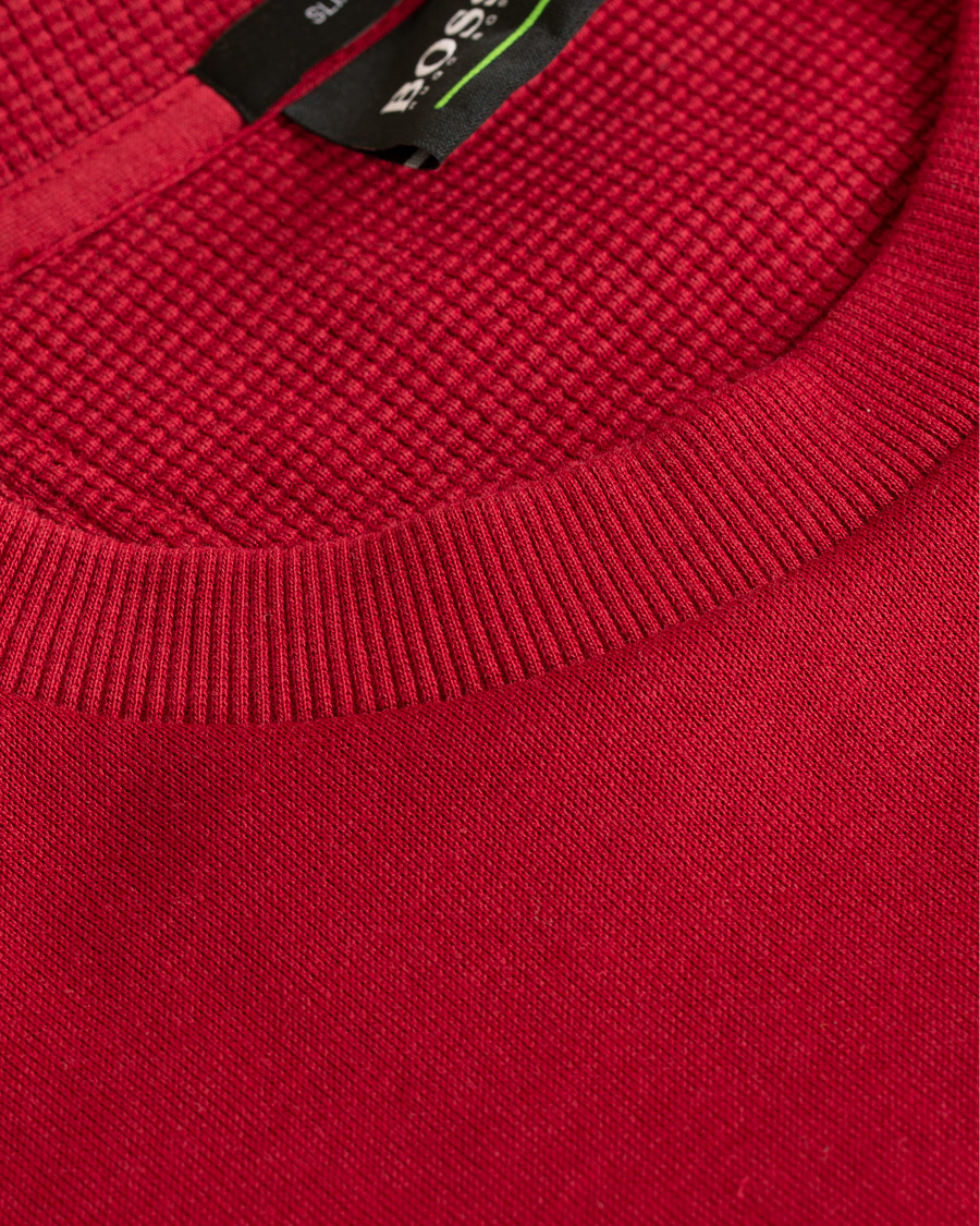 Herr | Tröjor | BOSS GREEN | BOSS Athleisure Salbo Crew Neck Sweatshirt Rhubarb Red