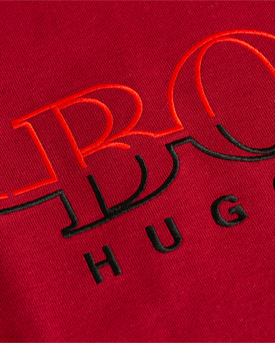 Herr | Tröjor | BOSS GREEN | BOSS Athleisure Salbo Crew Neck Sweatshirt Rhubarb Red