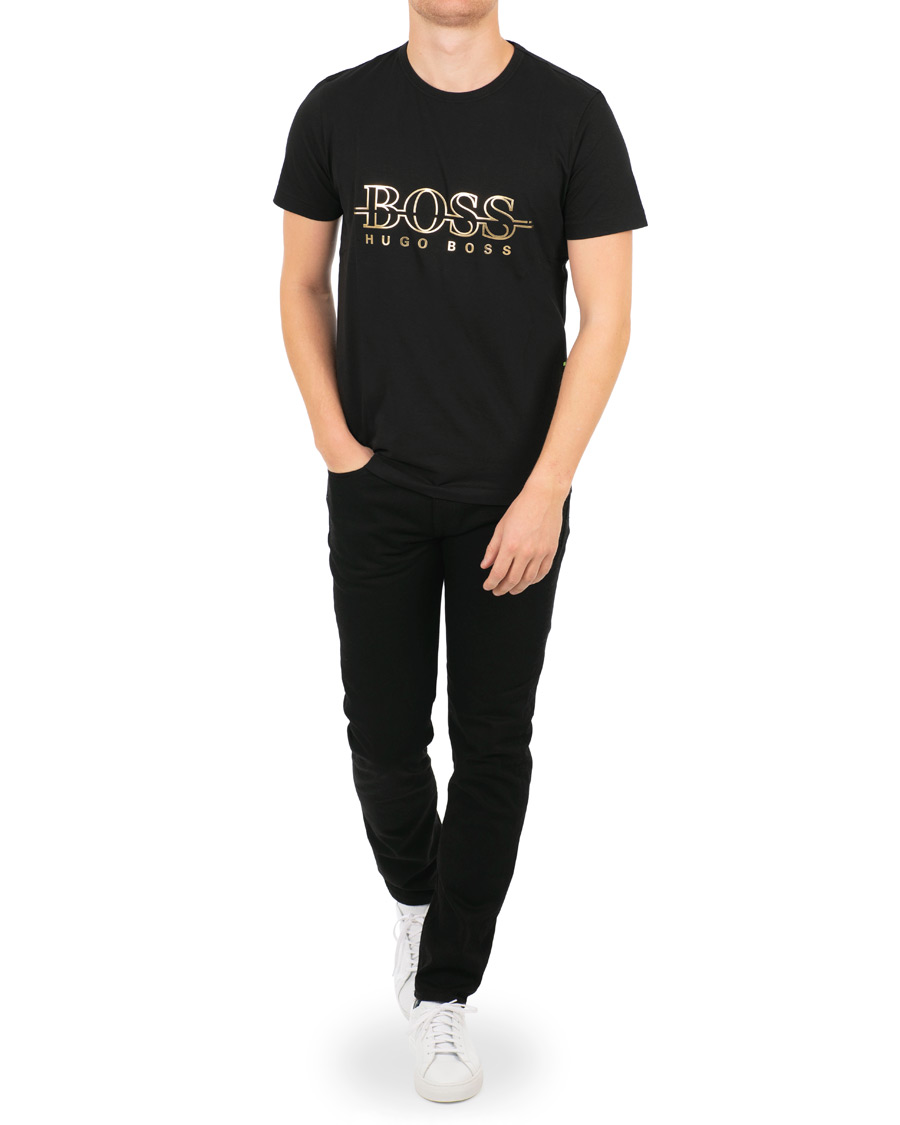 Herr | T-Shirts | BOSS GREEN | BOSS Athleisure Tee Gold Black