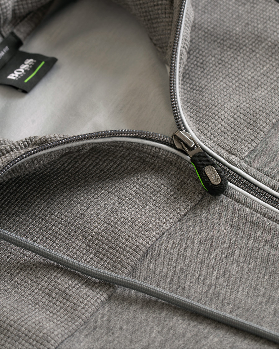 Herr | Tröjor | BOSS GREEN | BOSS Athleisure Saggy Full Zip Hoodie Mid Melange
