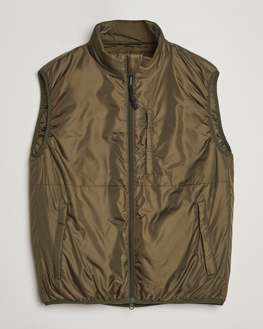 Herr | Jackor | Aspesi | Jil Padded Vest Dark Military