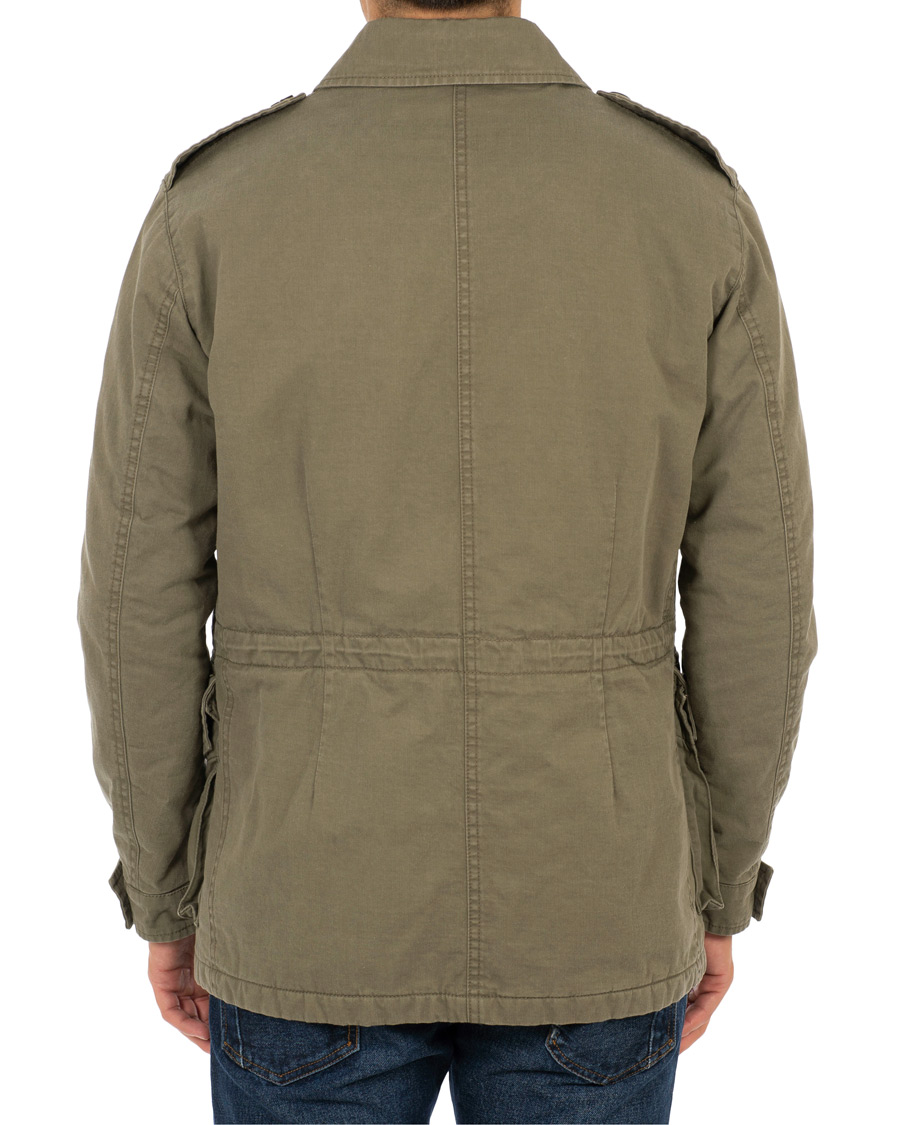 Herr | Jackor | Aspesi | Vancouver Lined Cotton Field Jacket Army Green