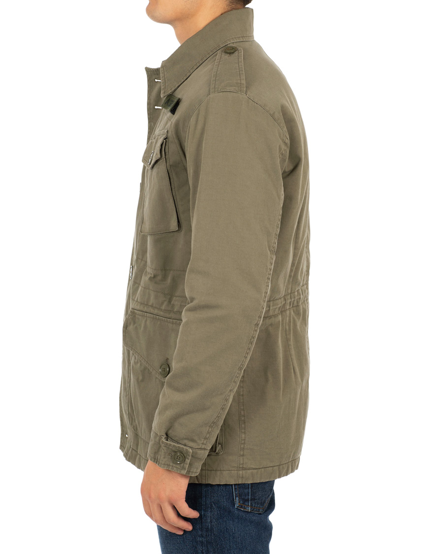 Herr | Jackor | Aspesi | Vancouver Lined Cotton Field Jacket Army Green