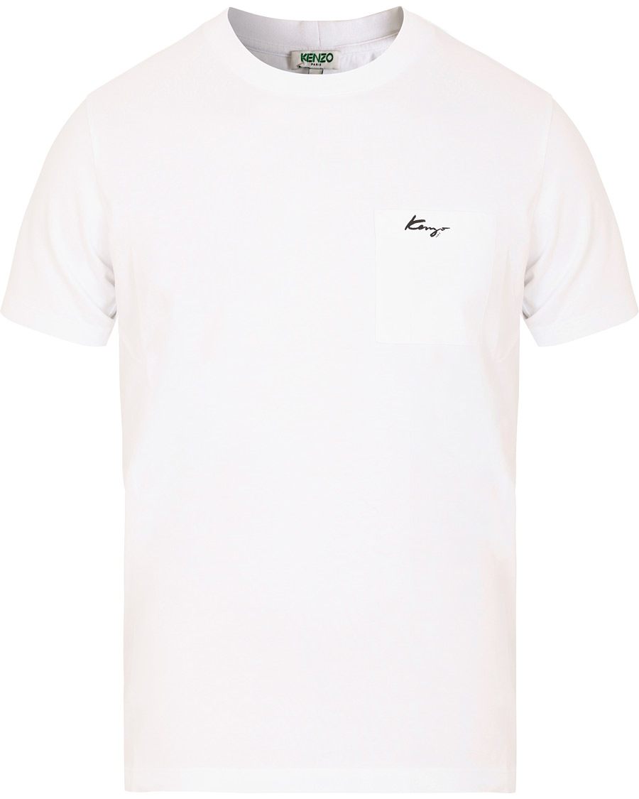 Herr | T-Shirts | KENZO | Small Logo Signature Pocket T-shirt White