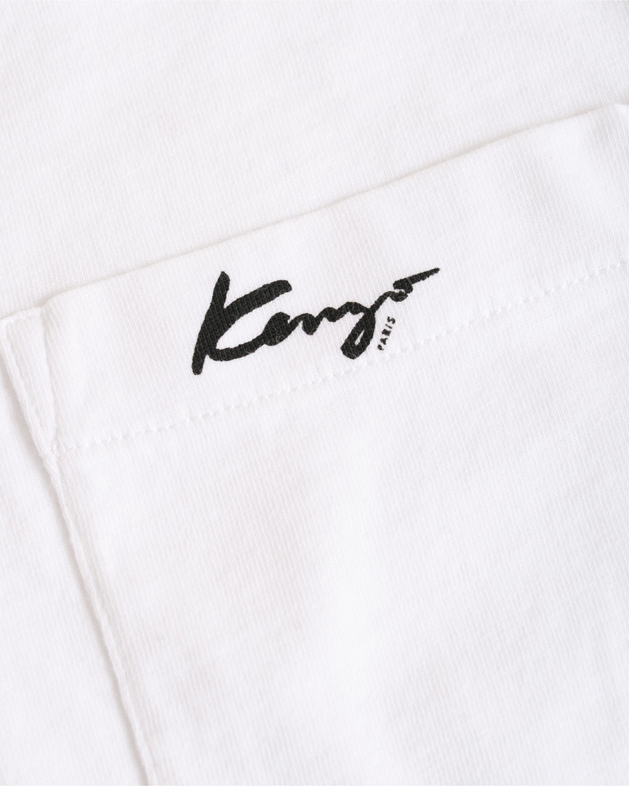 Herr | T-Shirts | KENZO | Small Logo Signature Pocket T-shirt White