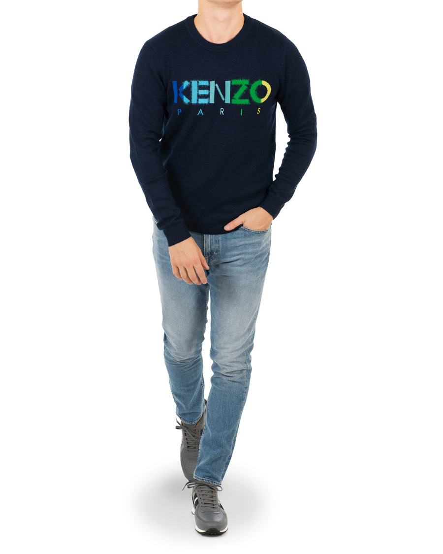 Herr | Tröjor | KENZO | Paris Jumper Dark Blue