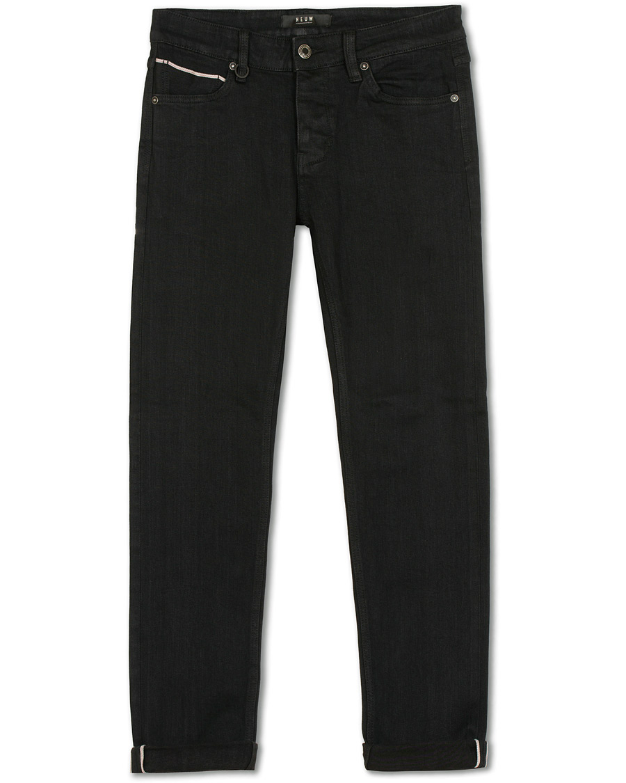 Herr | Jeans | Neuw | Iggy Skinny Stretch Jeans Black Selvedge